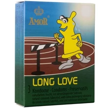 Презервативи Amor Long Love, 3 шт: Тип Для продовження статевого акту