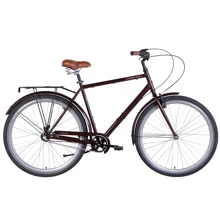 Велосипед Dorozhnik COMFORT MALE планет. с багажником зад St, с крылом St 2022 SHIMANO NEXUS ST 28" коричневый (OPS-D-28-294): Материал рамы Сталь