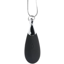 Намисто з підвіскою вібратором Charmed Vibrating Silicone Teardrop Neckl, 90 см (чорний): Для кого Для жінок