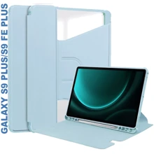 Аксессуар для планшетных ПК BeCover Case Rotatable Light Blue for Samsung X810 Galaxy Tab S9 Plus / S9 FE Plus SM-X610/SM-X616B (710401): Цвет голубой