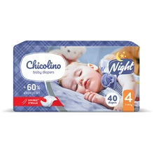 Chicolino підгузники дитячі 4 (7-14кг) 40шт NIGHT: Тип Підгузки