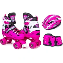 Комплект квадов с защитой Scale Sport. Pink (размер 29-33) 1974029132: Цвет розовый