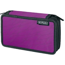 Пенал с наполнением 23 предмета Herlitz Double Wild Print Purple пурпурный (10432078P): Год выпуска коллекции 2018