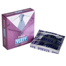 Презервативи VIZIT Ribbed з кільцевих рифленням 3 шт: Тип Для натуральних відчуттів