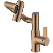 Смеситель для раковины Lefton Single-Hole Rotatable Faucet with Temperature Display-BF2204 Brushed Brass: Назначение Для раковины