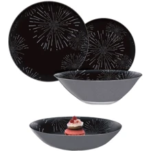Столовий сервіз Luminarc Simply Nightfall Silver 19 пр. (Q1064): Кількість персон 6