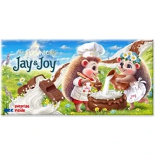 Шоколад Jay&Joy молочный с молочной начинкой 90 г (4820240037583): Вес, г 90