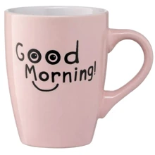 Кружка Ardesto Good Morning керамика розовая 330 мл (AR3468P): Форма конус