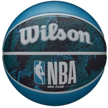 Мяч для игры Wilson NBA DRV PLUS VIBE BSKT Black/Blue баскетбольный size 7 (WZ3012602XB7): Вид Баскетбольные