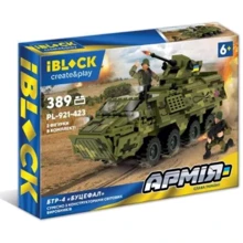 Дитячий конструктор IBLOCK БТР-4 Буцефал, 389 деталей (PL-921-423): Виробник Iblock
