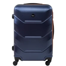 Чемодан Rogal M темно-синій (RGL720M-dark-blue-orange): Стать унісекс