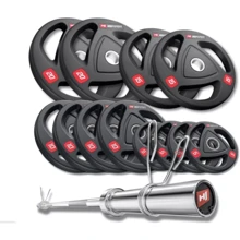 Штанга Hop-Sport PRO 145 кг Набор олимпийский с грифом 165см (00-G00000261): Тип Наборные