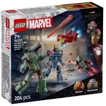 Конструктор LEGO Super Heroes Железный человек и Боевая Машина против Хаммер Дронов (76320): Количество деталей, шт. 204
