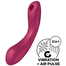 Вакуумний стимулятор із вібрацією Satisfyer Curvy Trinity 1 Red: Для кого Для жінок