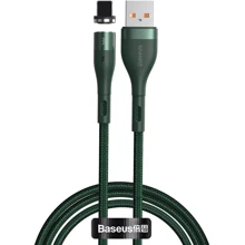 Кабель Baseus USB Cable to Lightning Zinc Magnetic Safe Fast 2.4A 1m Green (CALXC-K06): Тип USB Cable - Lightning