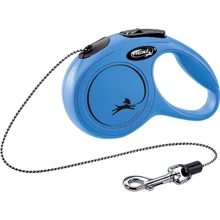 Поводок-рулетка Flexi Classic XS до 8 кг 3 м синій (4000498022412): Тип шнура трос