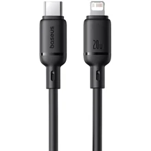 Кабель Baseus Cable USB-C to Lightning Silky Series 20W 1m Black (P10377700113-00): Тип USB-C - Lightning