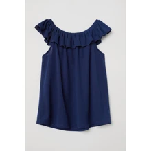 Блуза H&M 2911-6197777 146-152 см темно-синяя : Тип Блузы