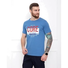 Футболка ISSA PLUS GN4-34 S синя з принтом: Вид Футболки