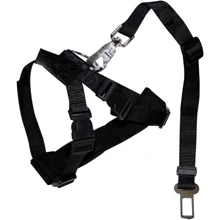 Шлея для безопасности собак в автомобиле Croci Safety Belt кроме Volvo и Ford размер L 70-90 см черная (C5001292): Производитель Croci