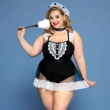 Эротический костюм горничной JSY P91103 Plus Size: Для кого Для женщин