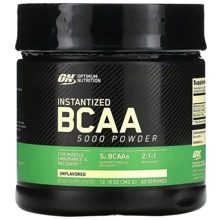 Аминокислота для спорта Optimum Nutrition BCAA 5000 Powder 345 g /60 servings/ Unflavored: Вкус Без вкуса