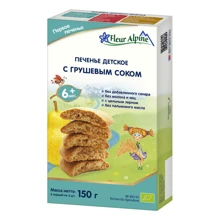 Печенье детское FLEUR ALPINE с грушевым соком150 г (1684017): Тип Печенье