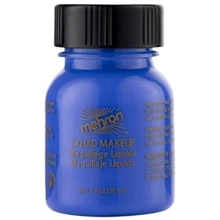 Mehron Liquid Makeup, Blue Жидкий грим (Синий) 30 ml: undefined undefined