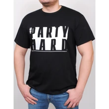 Футболка PFProject BIG PARTY 5XL чорна з принтом: Вид футболки