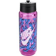 Фляга Пляшка NIKE TR RENEW RECHARGE STRAW BOTTLE 24 OZ Рожево-чорно-білий Уні 709 мл (N.100.7643.660.24): Виробник Nike
