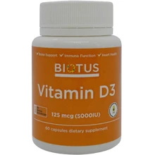 Biotus Vitamin D3, 1000 ME, 60 Capsules (BIO-530043): Тип Витамин D