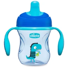 Поильник непроливайка Chicco Training Cup 200 мл 6м+ голубой (06921.20.03): Производитель Chicco