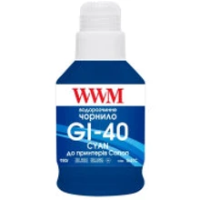Чорнило WWM Canon GI-40 для G5040/G6040 190г Cyan (KeyLock) (G40C): Колір Cyan