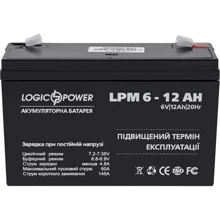 LogicPower LPM 6В 12 Ач (4159): Тип акумулятор