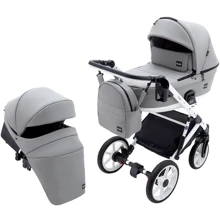 Универсальная коляска 2 в 1 Bair Kiwi White ECO BKW-15 серый (680740): Тип коляски Универсальная коляска (2-в-1)