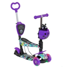 Самокат Best Scooter фиолетовый (68995): Количество колес 3