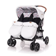 Коляска для двойни Lorelli TWIN (grey/black cross): Тип коляски коляска для двойни