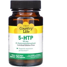 Country Life 5-HTP 5-гидрокситриптофан 50 мг 50 капсул: Тип Окситриптан