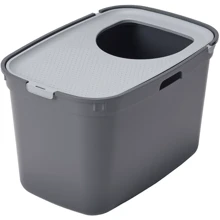 Вертикальний туалет для котів Moderna Top Cat AG50275 59х39х38.3 см сірий (58620): Вид Закрытый