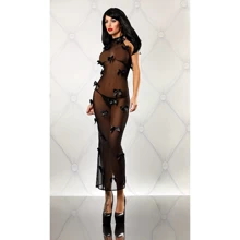 Сексуальная сорочка Lolitta Bedroom Diva chemise S/M, черный: Для кого Для женщин