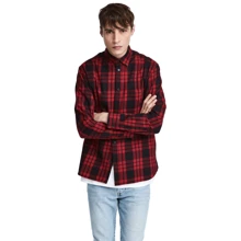 Рубашка H&M 5297496 48 красная с длинным рукавом: Длина рукава Длинный