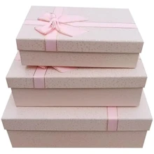 Коробка Набор подарочных коробок UFO 3 шт розовый (m1340-0506 Набор 3 шт PINK прям.): undefined undefined