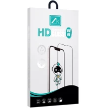 Защитное стекло для iPhone ZK Premium Tempered Glass Silk Printing Full Screen 2.5D HD 0.26mm Black for iPhone 16: Тип защиты экрана на экран