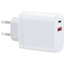 Зарядний пристрій WIWU Wall Charger USB+USB-C PD+QC 20W White (RY-U20-A): Особливості Быстрая зарядка
