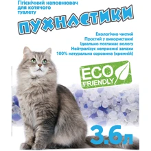 Наповнювач для котячого туалету Пухнастики 3.6 л (3,6л Пухнастик): Вид Силикагелевый
