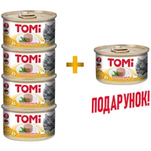 Консервы для котов TOMi Superpremium Duck мусс с уткой 5 банок по 85 г (55991): Тип Консервы