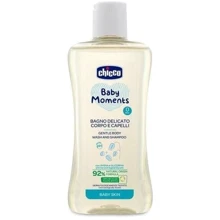 Нежный гель-шампунь Chicco Baby Moments для тела и волос 200 мл (10593.00): Тип Шампунь, Гель