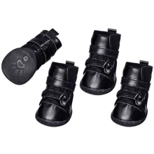 Ботинки Flamingo Xtreme Boots для собак комплект S 4 шт. 5х4.2 см черные (43325): Тип Обувь