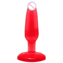 Анальна пробка на присоску Butt plug, BI-017001 Red: Для кого унісекс