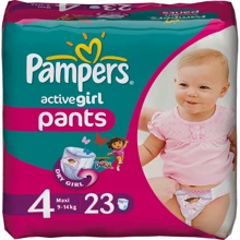 Подгузники-трусики Pampers Active Girl Maxi (9-14 кг) Стандарт 23шт (4015400255338): Тип Подгузники-трусики